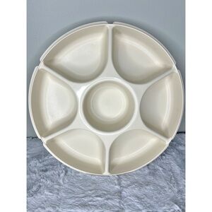Vintage Tupperware Divided Serving Tray w/Lid